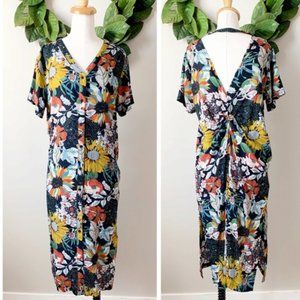 Hayden Floral Midi Dress - Multicolor